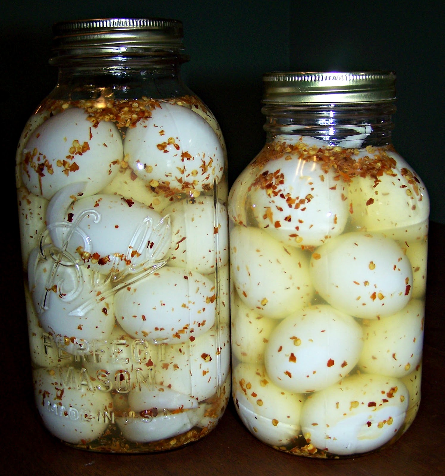 How do you make canned pickled eggs?